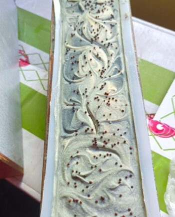 Detoxifying Woodgrain Charcoal Soap (with Titanium Dioxide)