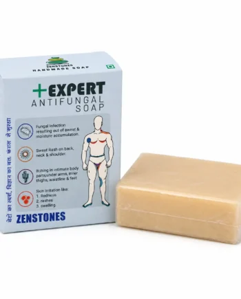 ZENSTONES +EXPERT Antifungal Soap with 1% Clotrimazole, soap bar and product box